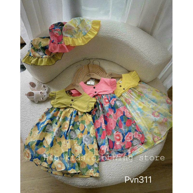bán giá sỉ: váy suông tăm Hoa kèm mủ chất thô qc siêu mát size 8-20kg (Sj Add zaI0 giá tận gốc)