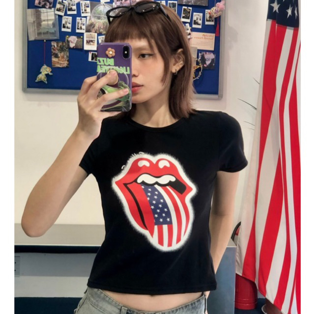 ÁO BABY TEE CÁI LƯỠI IN TRAME HÌNH CỔ ĐIỂN SXINVASION 11