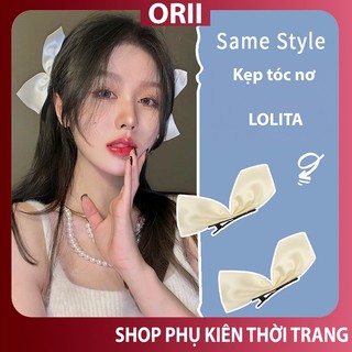 Kẹp tóc nơ phong cách hàn quốc ORII .Kẹp tóc mái , kẹp mỏ vịt nhiều màu sắc dễ thương xinh xoắn dành cho nữ.