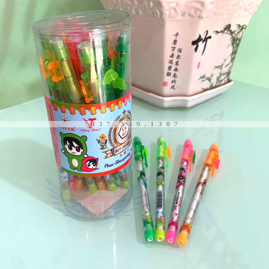 Lon 20 Cây Bút Chì Khúc Thái Lan G-Star CK02 - Học Sinh Store