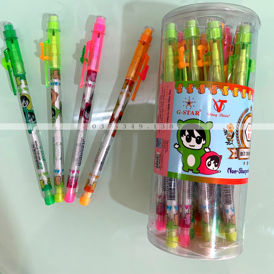 Lon 20 Cây Bút Chì Khúc Thái Lan G-Star CK02 - Học Sinh Store