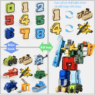 Bộ robot số từ 0-9 đồ chơi lắp ráp