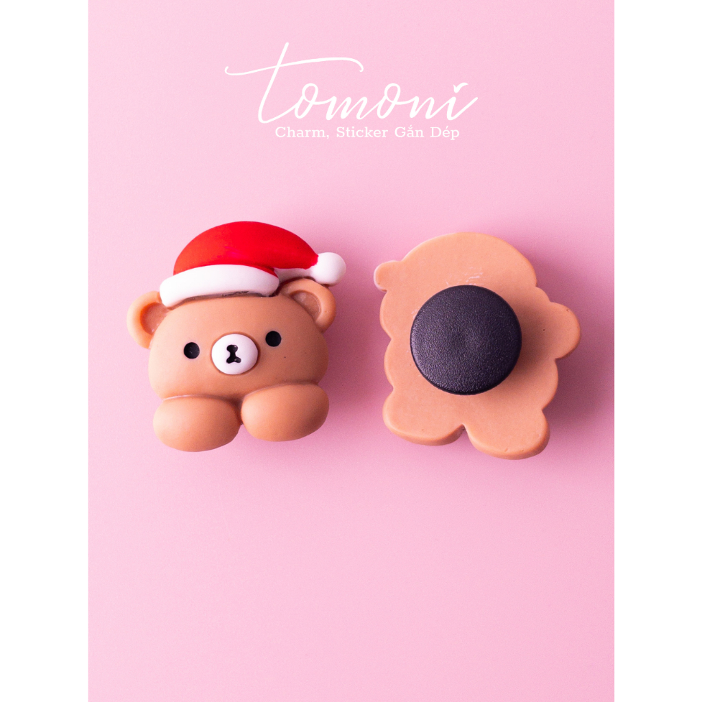 Charm Dép Cross, Sticker Gắn Dép Trang Trí Hình 3D Chủ Đề Giáng Sinh - HQ110