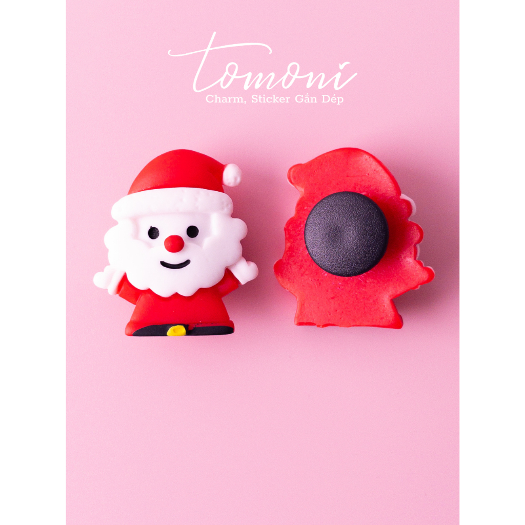 Charm Dép Cross, Sticker Gắn Dép Trang Trí Hình 3D Chủ Đề Giáng Sinh - HQ110