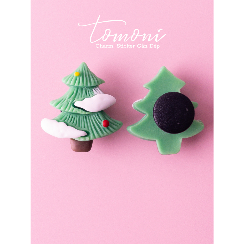 Charm Dép Cross, Sticker Gắn Dép Trang Trí Hình 3D Chủ Đề Giáng Sinh - HQ110