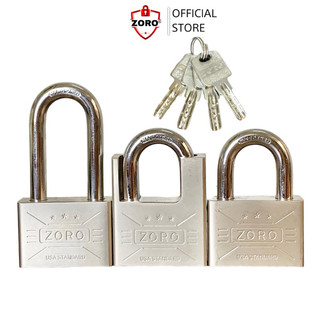Ổ khóa ZORO 6 phân chìa muỗng thép cứng hardened, khóa cửa bấm không cần chìa công nghệ mỹ