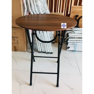 Bàn tròn cafe gấp gọn 60x60 chân cao 72cm sơn tĩnh điện cực bền