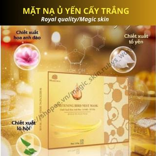 01 Gói mặt nạ ủ yến dịch cấy trắng Whitening Bird Nest Mask
