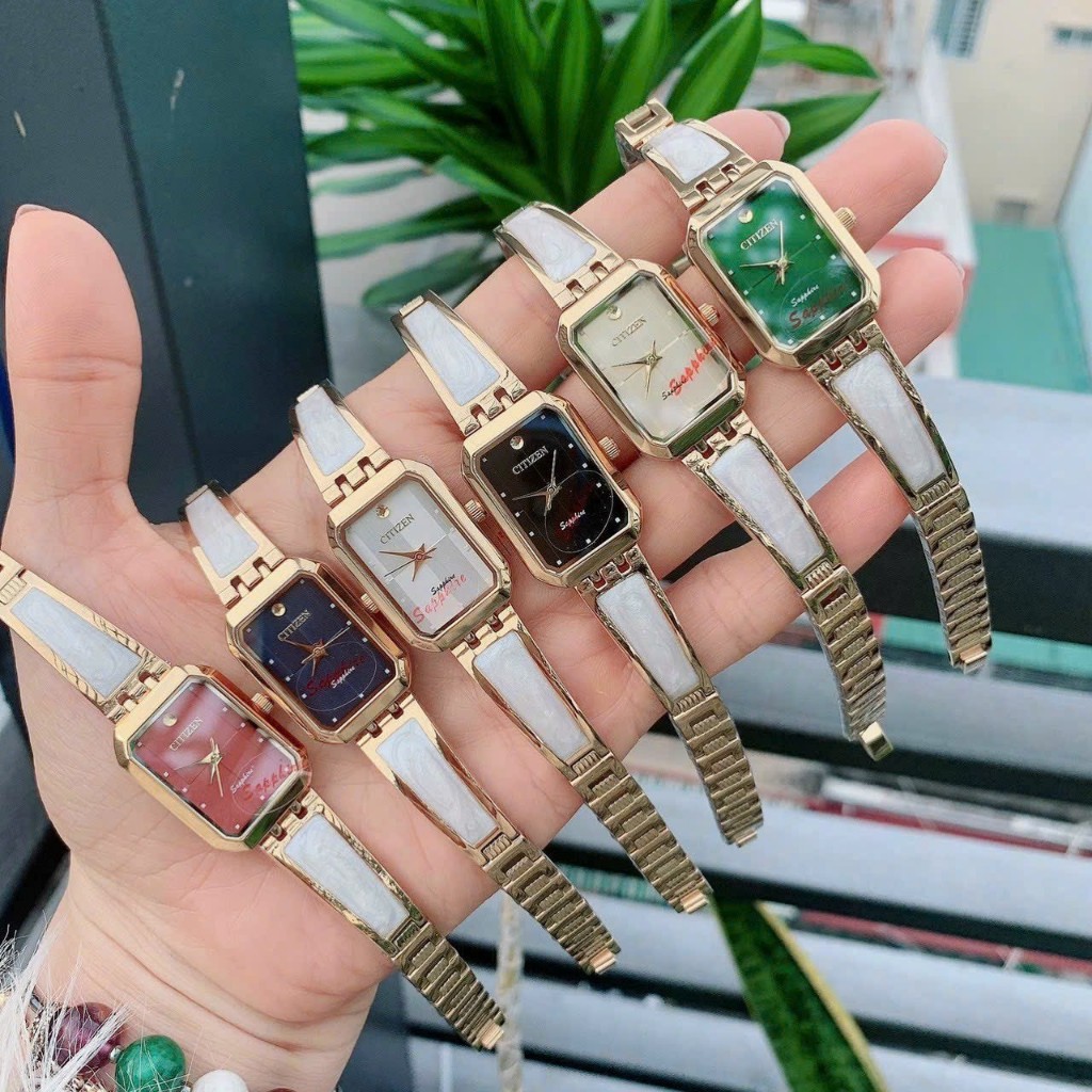 Đồng Hồ Nữ Dây Kiềng CTIIZENS Mặt Vuông CHỐNG NƯƠC CHỐNG XƯỚC TUYỆT ĐỐI BẢO HÀNH 12 THÁNG.