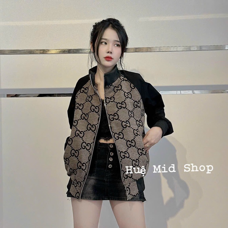 Áo gg tay phối dạ