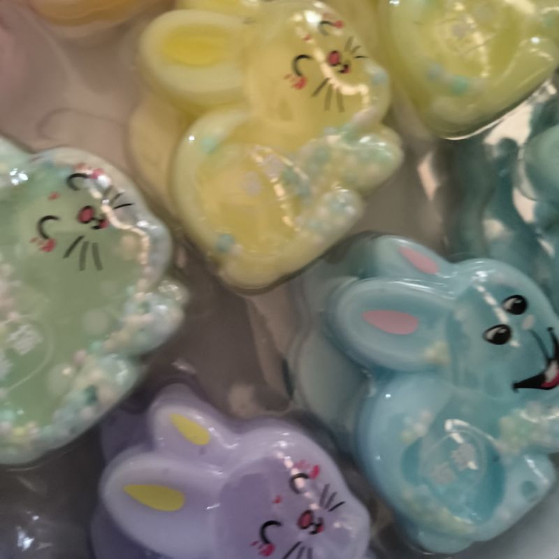Khay 24 slime sữa hình thỏ ngọc