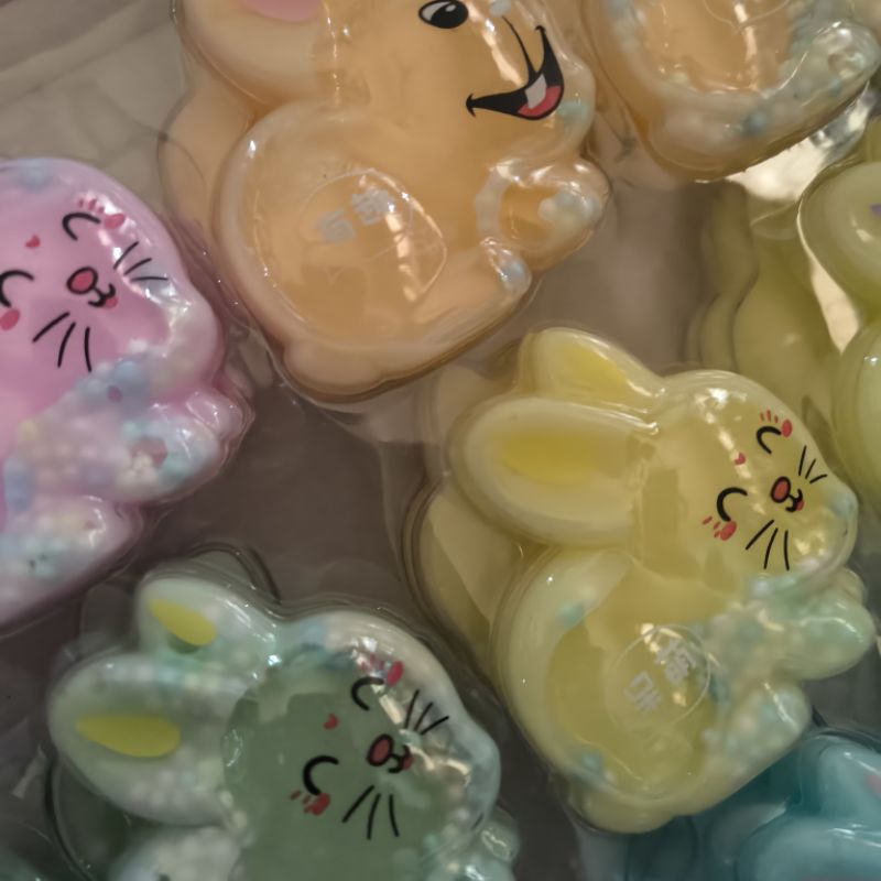Khay 24 slime sữa hình thỏ ngọc