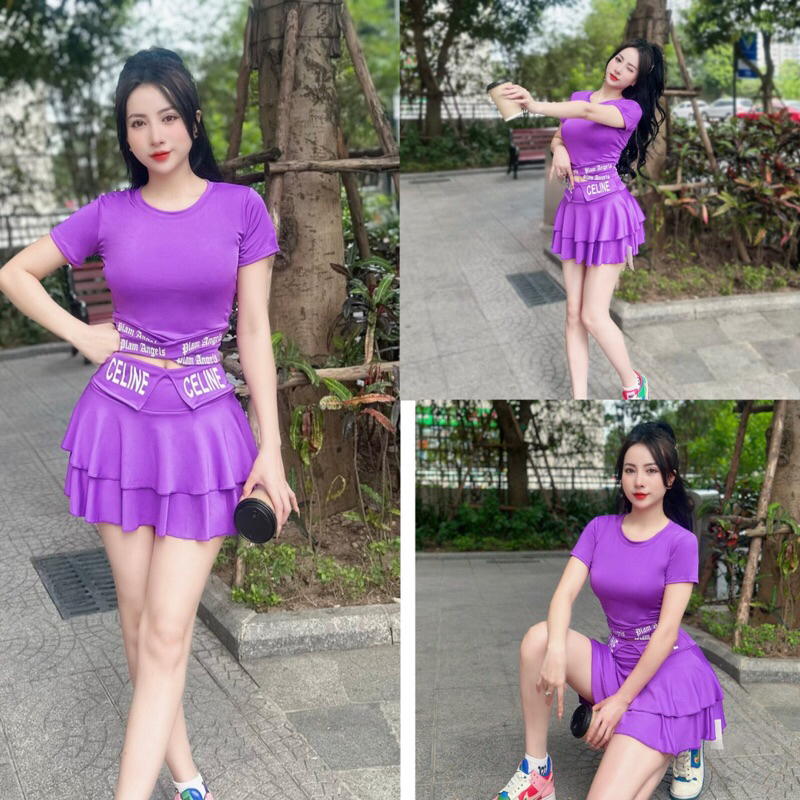 Áo crotop chéo eo tập gym yoga aerobic