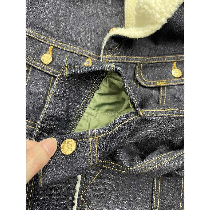 Áo khoác bò lót lông Le.E Denim Sherpa Jacket xịn