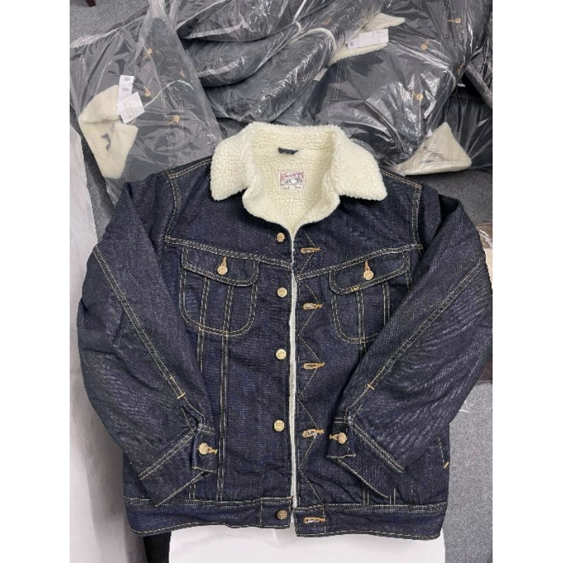 Áo khoác bò lót lông Le.E Denim Sherpa Jacket xịn