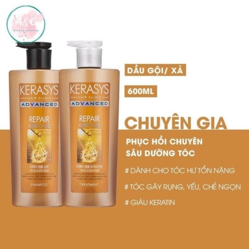 Bộ dầu gội xả tóc KERASYS