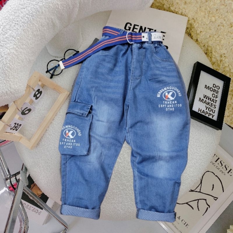Quần bò dài bé trai sz18-55 kg , quần jeans cho bé trai đi học, đi chơi.