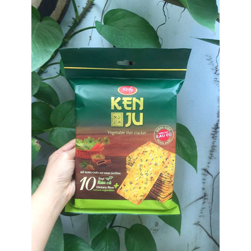 Bánh Quy Giòn Rau Củ Ken Ju, Vegetable Thin Cracker