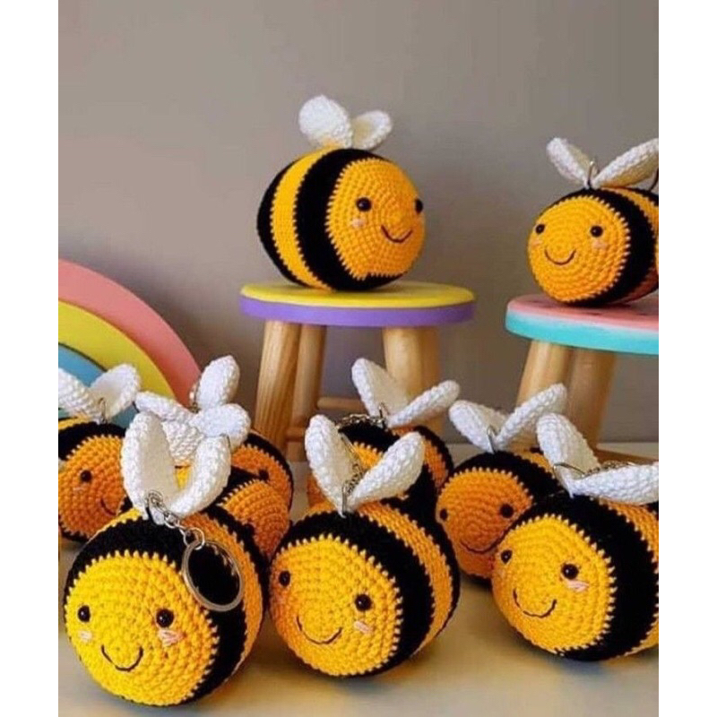 Móc Khóa Con Ong Vàng Đáng Yêu