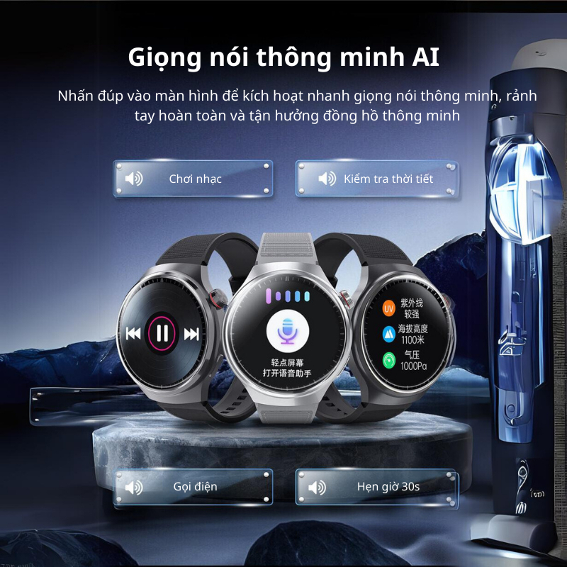 Đồng hồ thông minh Smart watch ZD4 PRO, smart watch thể thao màn hình 1.5 inch, pin lớn, theo dõi sức khỏe