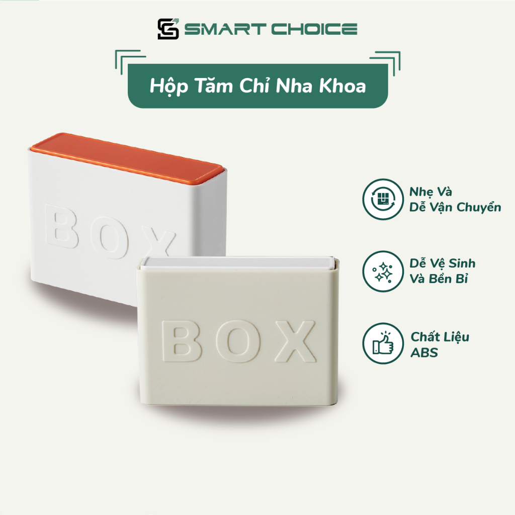 Hộp Tăm Chỉ Nha Khoa SMARTCHOICE, Gói 50 Cái 2 Màu Cao Cấp An Toàn Cho Sức Khoẻ
