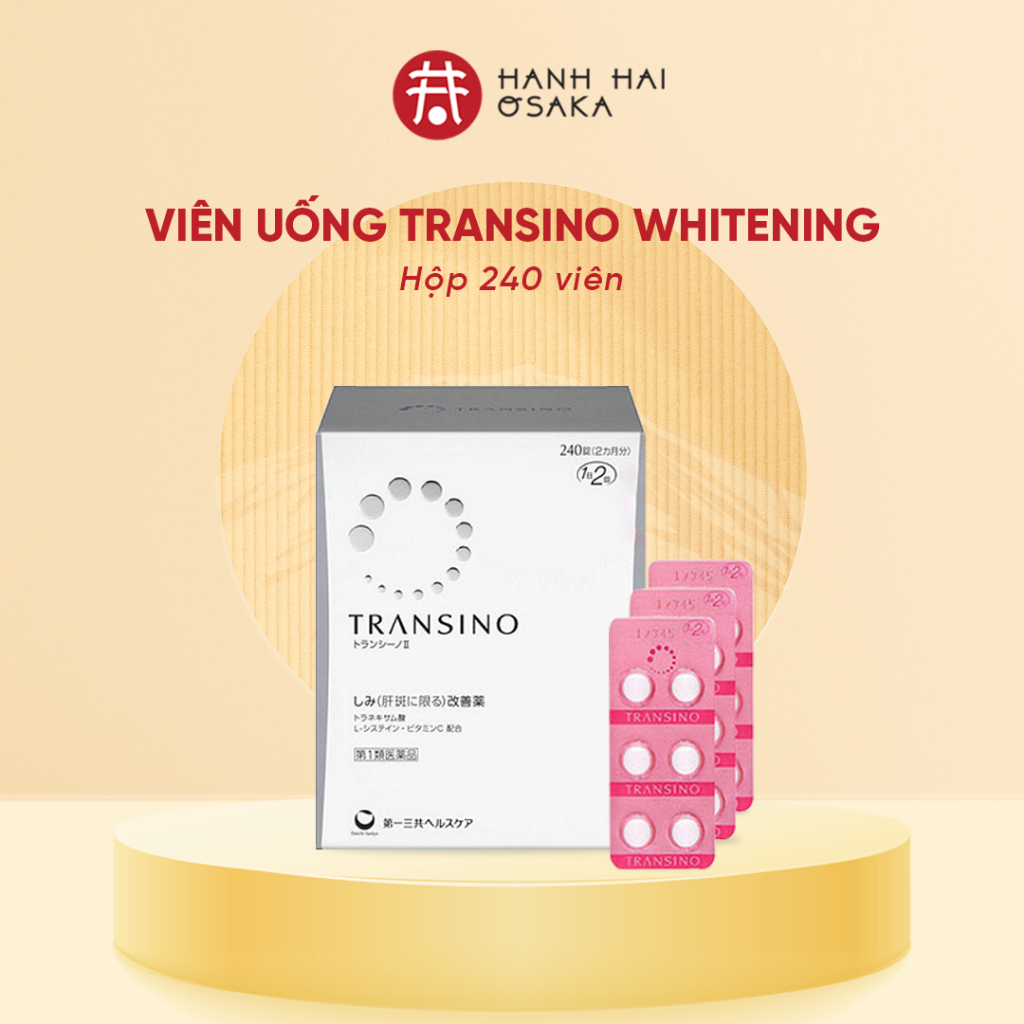 Viên Uống Mờ Nám, Tàn Nhang, Làm Trắng Da Transino Whitening Nội Địa Nhật Bản Thường & Ex Mẫu Mới 2024 (240 Viên)