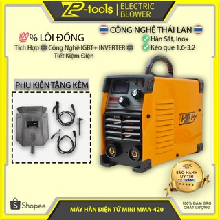 Máy hàn mini, máy hàn điện tử chính hãng GGG 420, máy hàn que 1.6 - 3.2. Tặng bộ phụ kiện đầy đủ