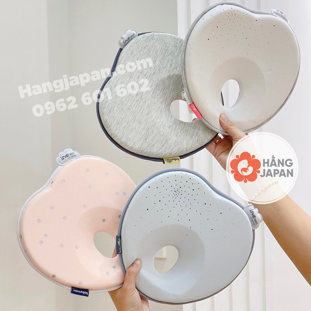 Gối chống bẹt đầu Lovenest cho bé Babymoov - Phù hợp với mọi loại giường, nôi, cũi, ghế rung hay xe đẩy