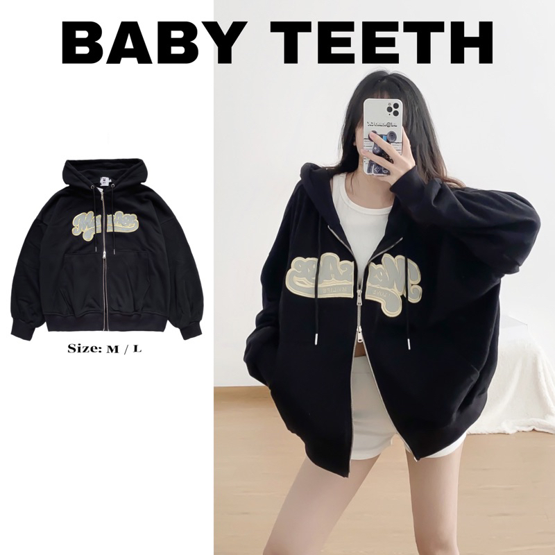 Áo khoác hoodie boxy khoá zip | BigBuy360 - bigbuy360.vn
