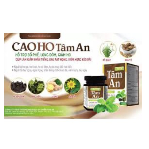 Cao Ho Bổ Phế Long Đờm Giảm Ho Dùng Được Cho Người Lớn Cà Trẻ Em Tâm An Chính Hãng