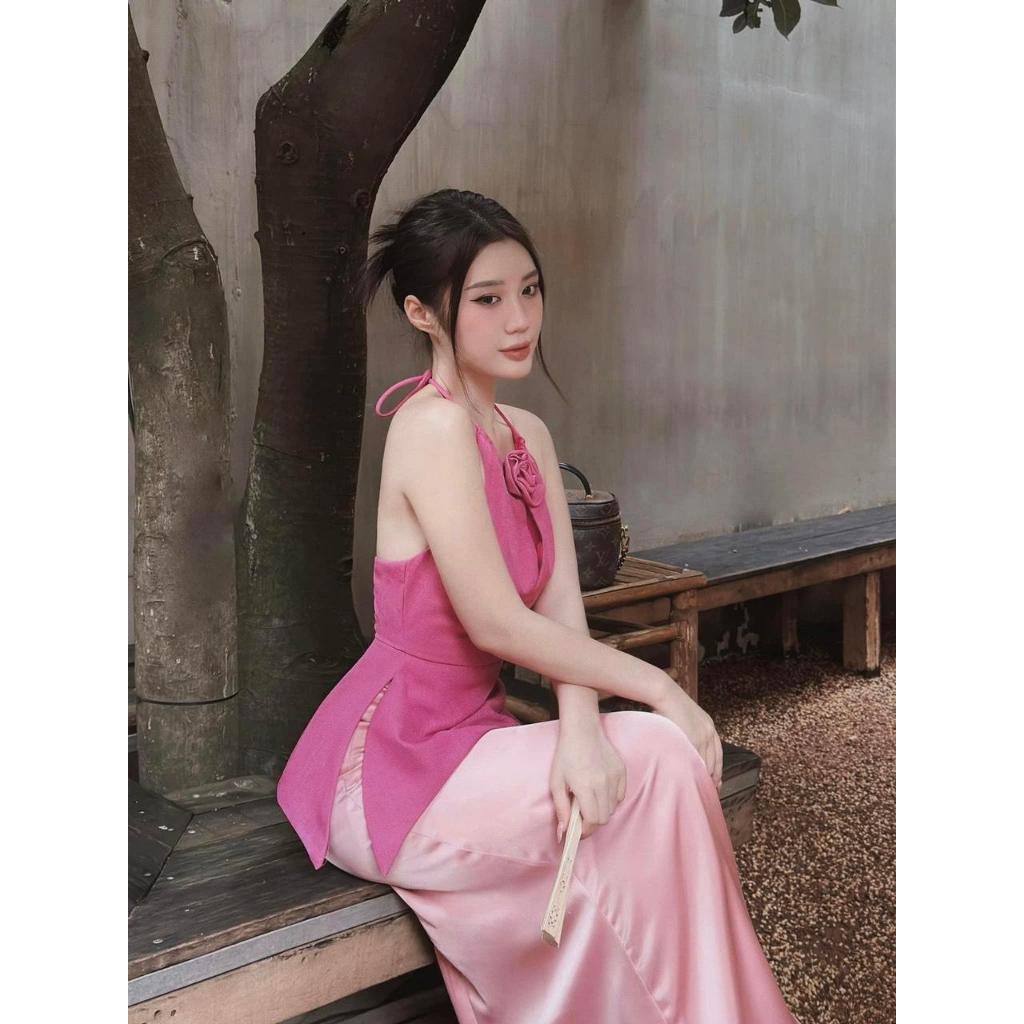 Set áo yếm và chân váy lụa - Enny Set