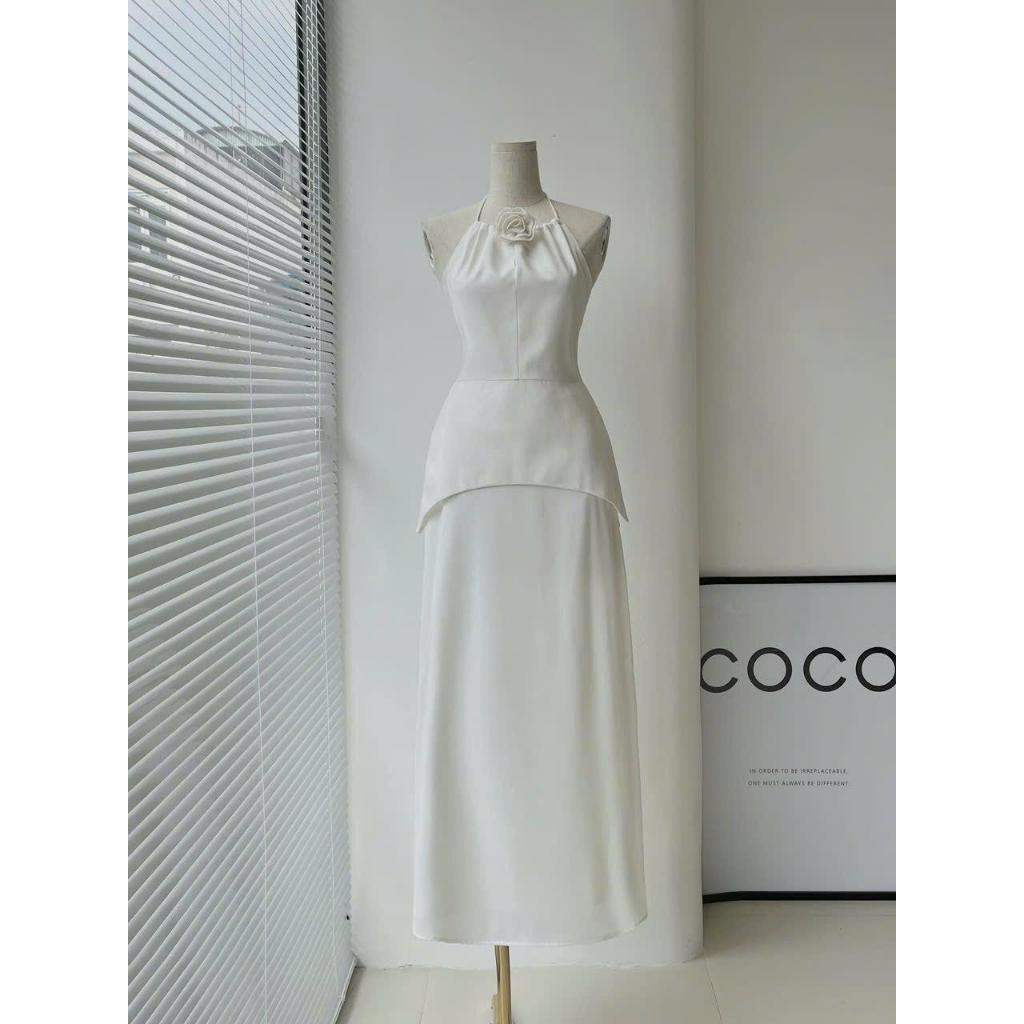 Set áo yếm và chân váy lụa - Enny Set