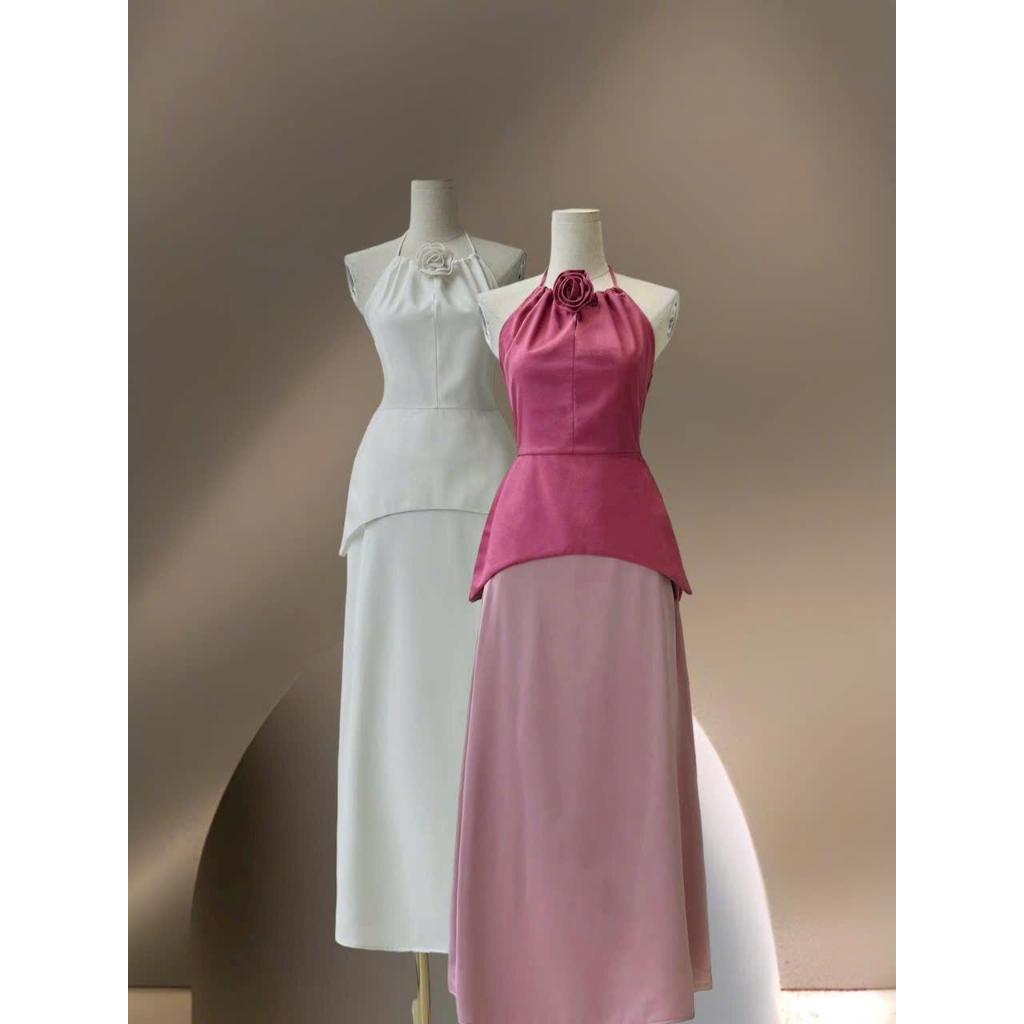 Set áo yếm và chân váy lụa - Enny Set