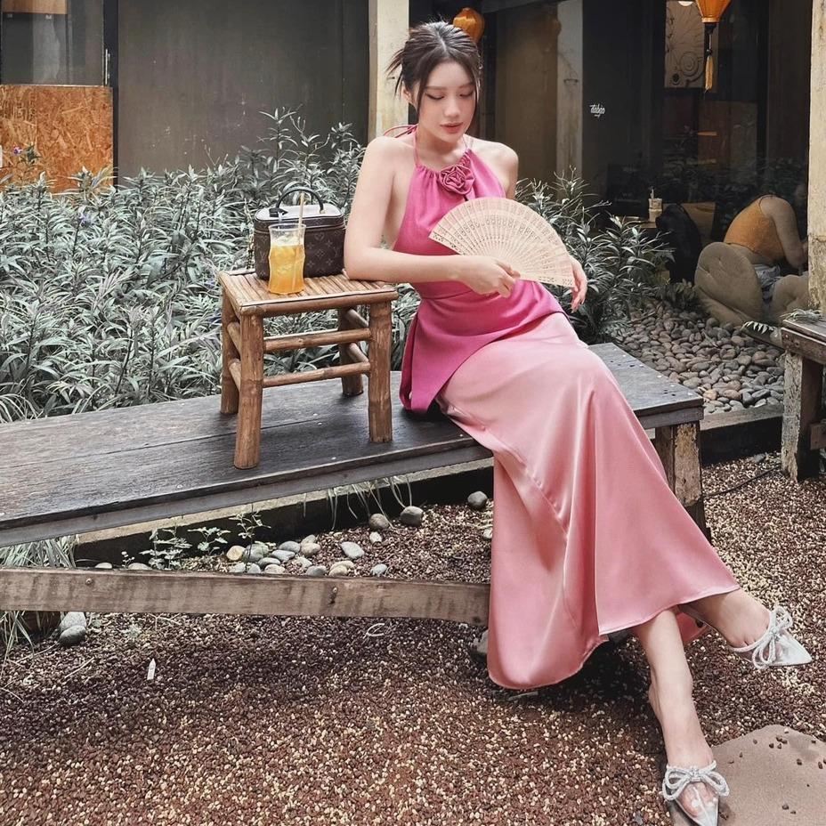 Set áo yếm và chân váy lụa - Enny Set