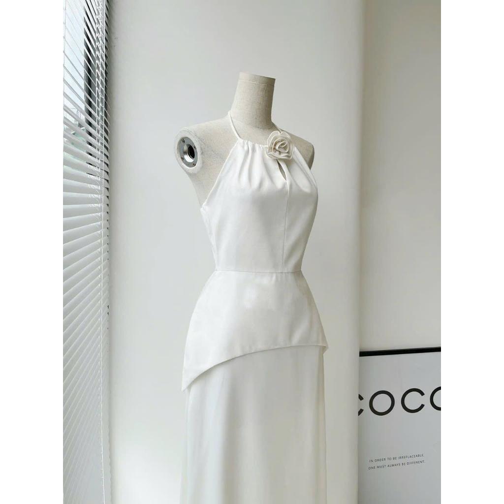 Set áo yếm và chân váy lụa - Enny Set