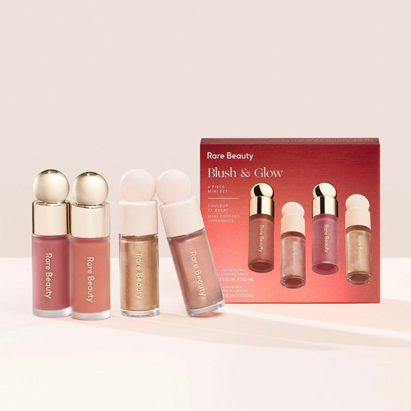 Set má hồng và highlight mini Rare Beauty Blush & Glow