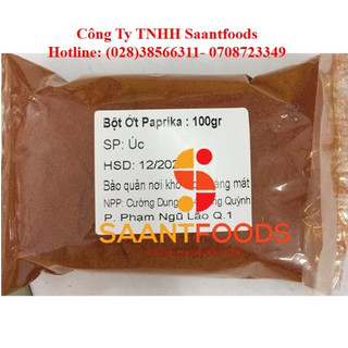 Bột Ớt Ngọt Paprika (Sweet Paprika ) (Ớt Cựa Gà) 100gr