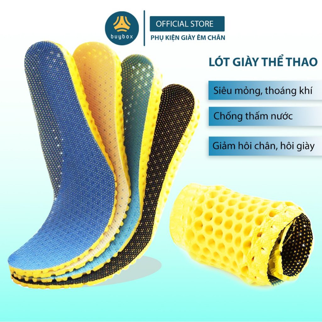 Lót giày thể thao EVA êm chân có cấu trúc tổ ong thoáng khí buybox BBPK25