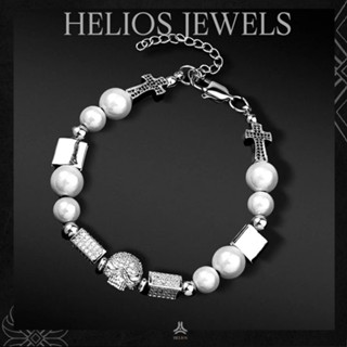 Vòng tay kim loại Helios Skull Bling VTKL0105
