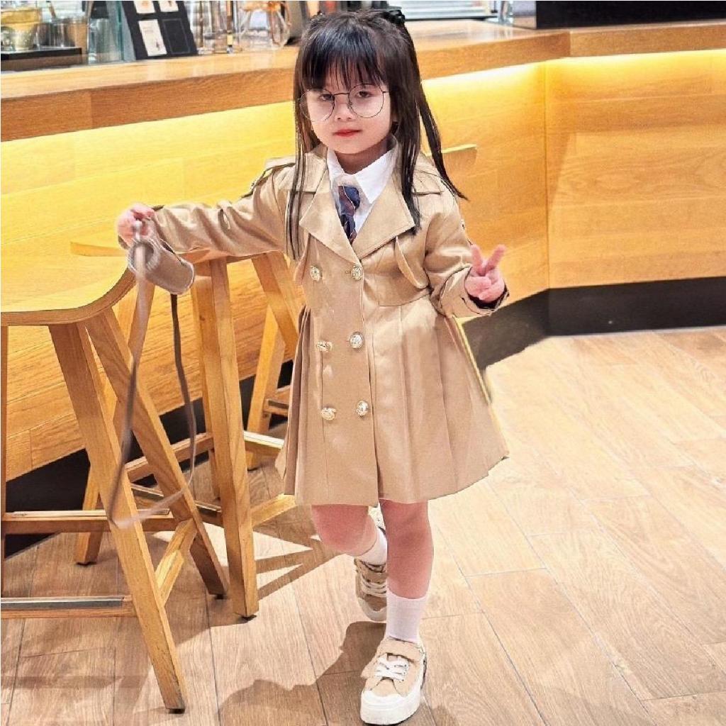 Set áo khoác mangto + sơmi + cà vạt + chân váy (11-35 kg)