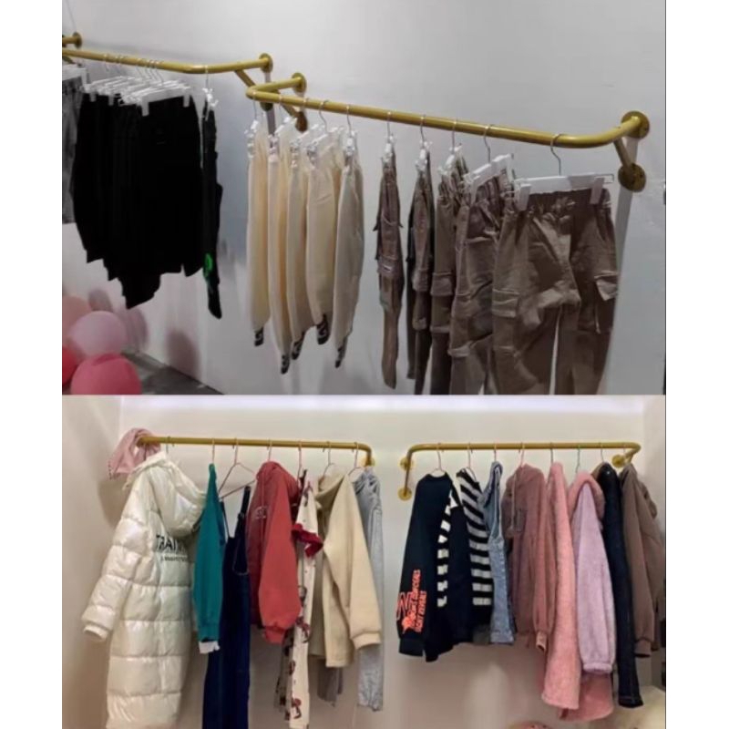 Thanh U Tăng Cứng Treo Quần Áo Cách tường 30cm Siêu Chắc Chắn - Sắt/ Inox + Sơn Tĩnh Điện