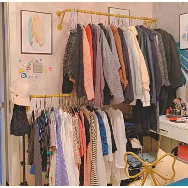 Thanh U Tăng Cứng Treo Quần Áo Cách tường 30cm Siêu Chắc Chắn - Sắt/ Inox + Sơn Tĩnh Điện