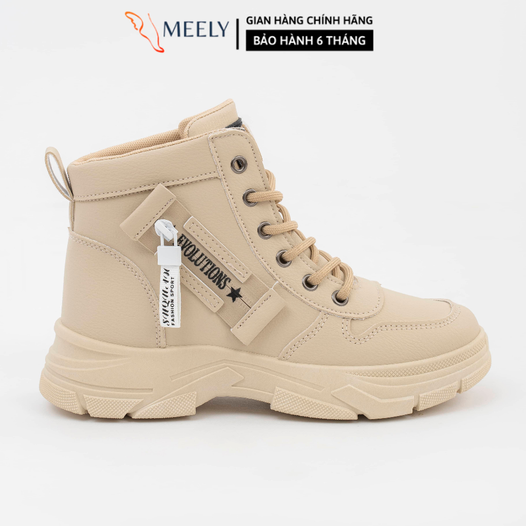 Giày Boots Nữ Đế Cao Bốt Nữ MEELY Phiên Bản Hàn Quốc Trẻ Trung Năng Động - W25