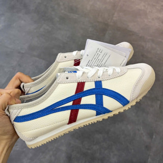  Giày Thể Thao Onit_ Tiger_ Sọc Xanh x Đỏ Nam Nữ Full Bill Box giày tiger xám trắng  xanh đỏ mũi tròn cao cấp 