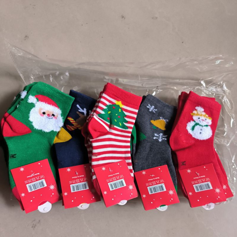 Set 10 Đôi Tất Noel Siêu Yêu Cho Bé