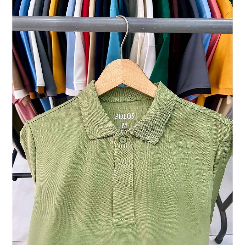 - Áo thun POLO nam vải cá sấu CVC cao cấp tay ngắn lịch sự POLOS3