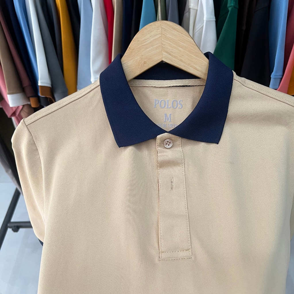 - Áo thun POLO nam vải cá sấu CVC cao cấp tay ngắn lịch sự POLOS3