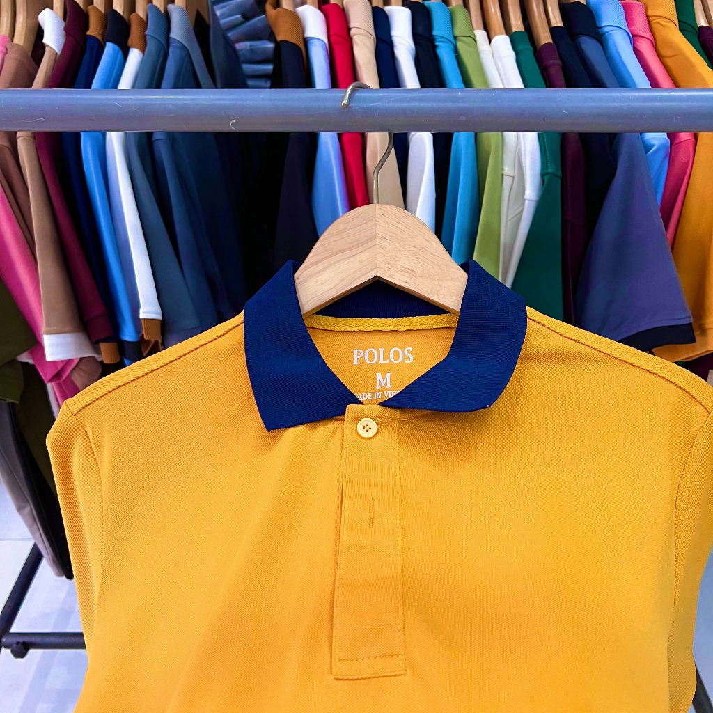 Áo thun polo nam vải cá sấu CVC cao cấp tay ngắn lịch sự POLOS