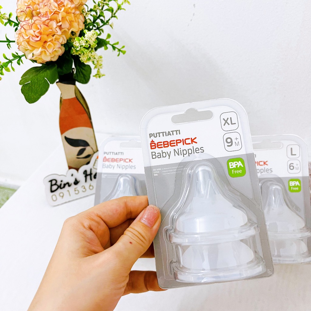 Núm Ti Bebepick Siêu Mềm 2 Van Khí - Hàng Chính Hãng - Bin's House