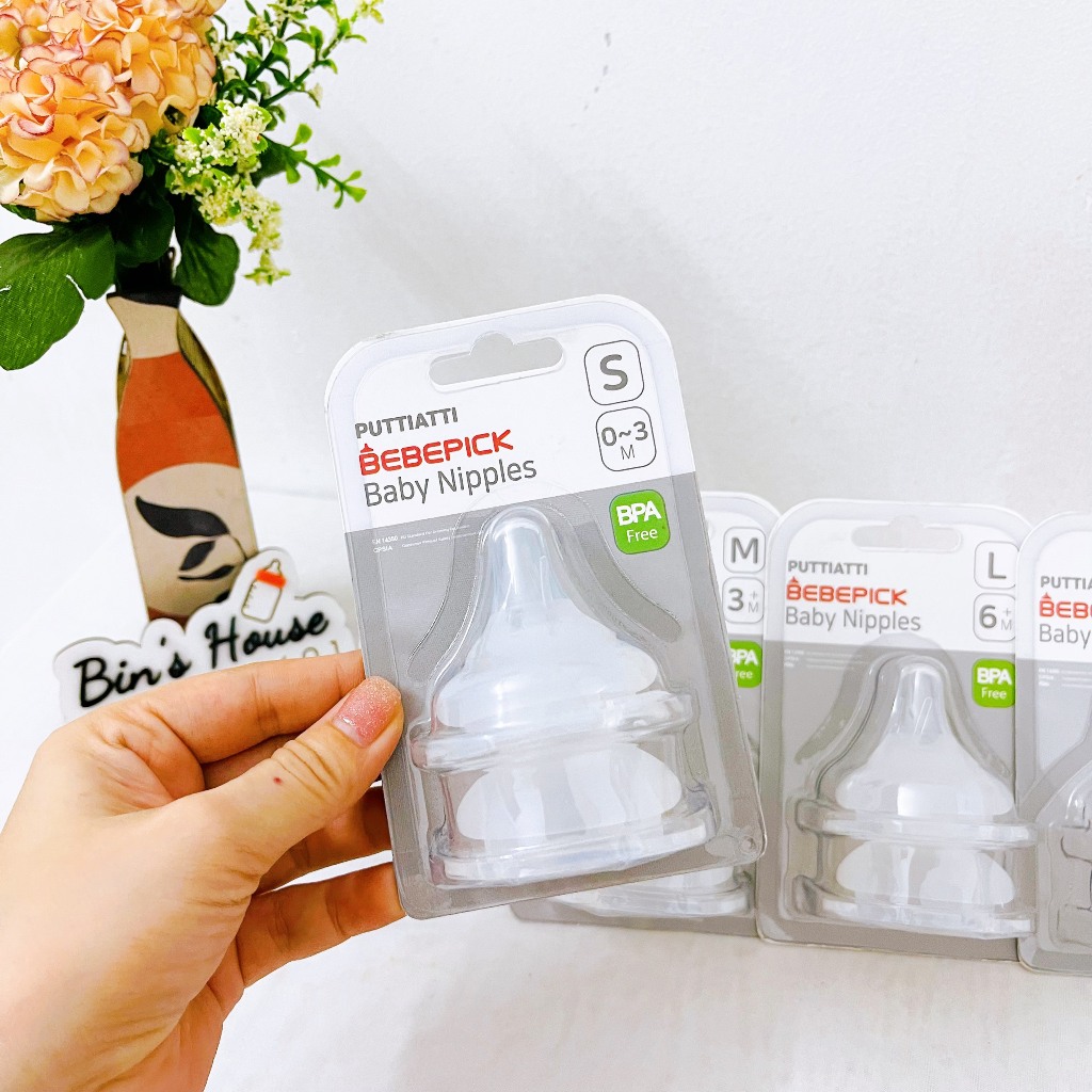 Núm Ti Bebepick Siêu Mềm 2 Van Khí - Hàng Chính Hãng - Bin's House